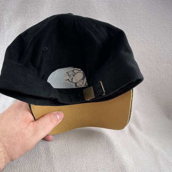 Pittsburgh Penguins Hat Mens One Size Black Strapback Cap NHL Hockey Embroidered - Picture 9 of 10